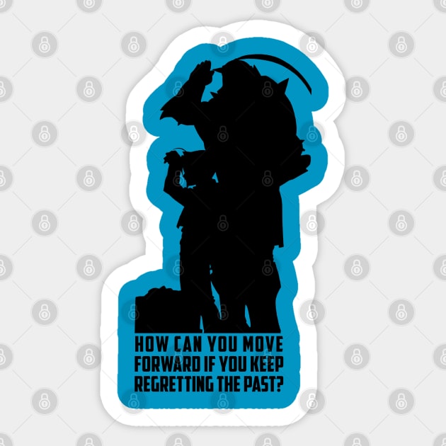 Edward and Aplhonse Elric FullMetal Alchemist Sticker by SirTeealot